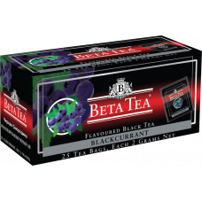 Чай Beta Tea Blackcurrant Flavoured смородина фруктовый черный пакетированный 25*2 г